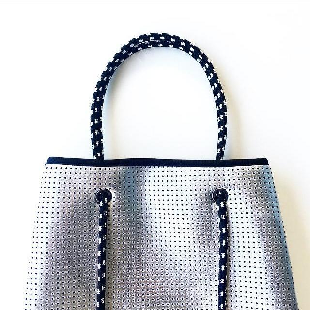 Prene The Sterling Neoprene Tote Bag Metallic Silver