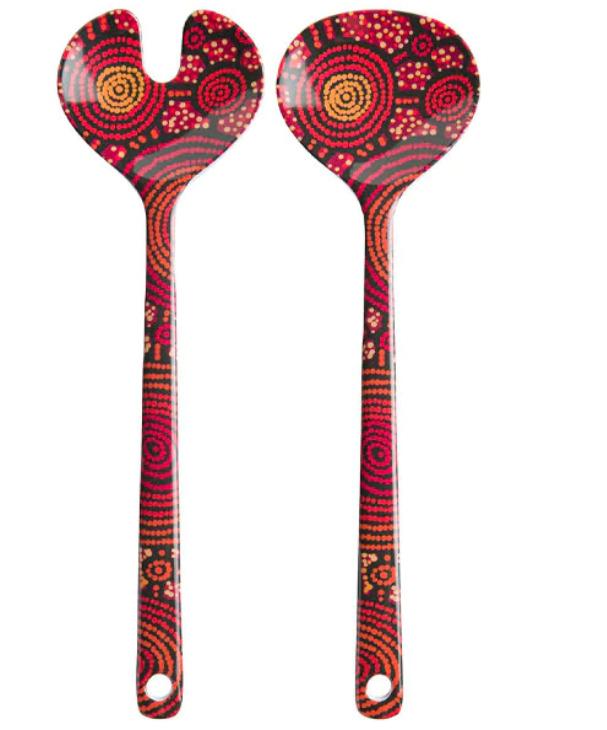 Teddy Gibson salad server set