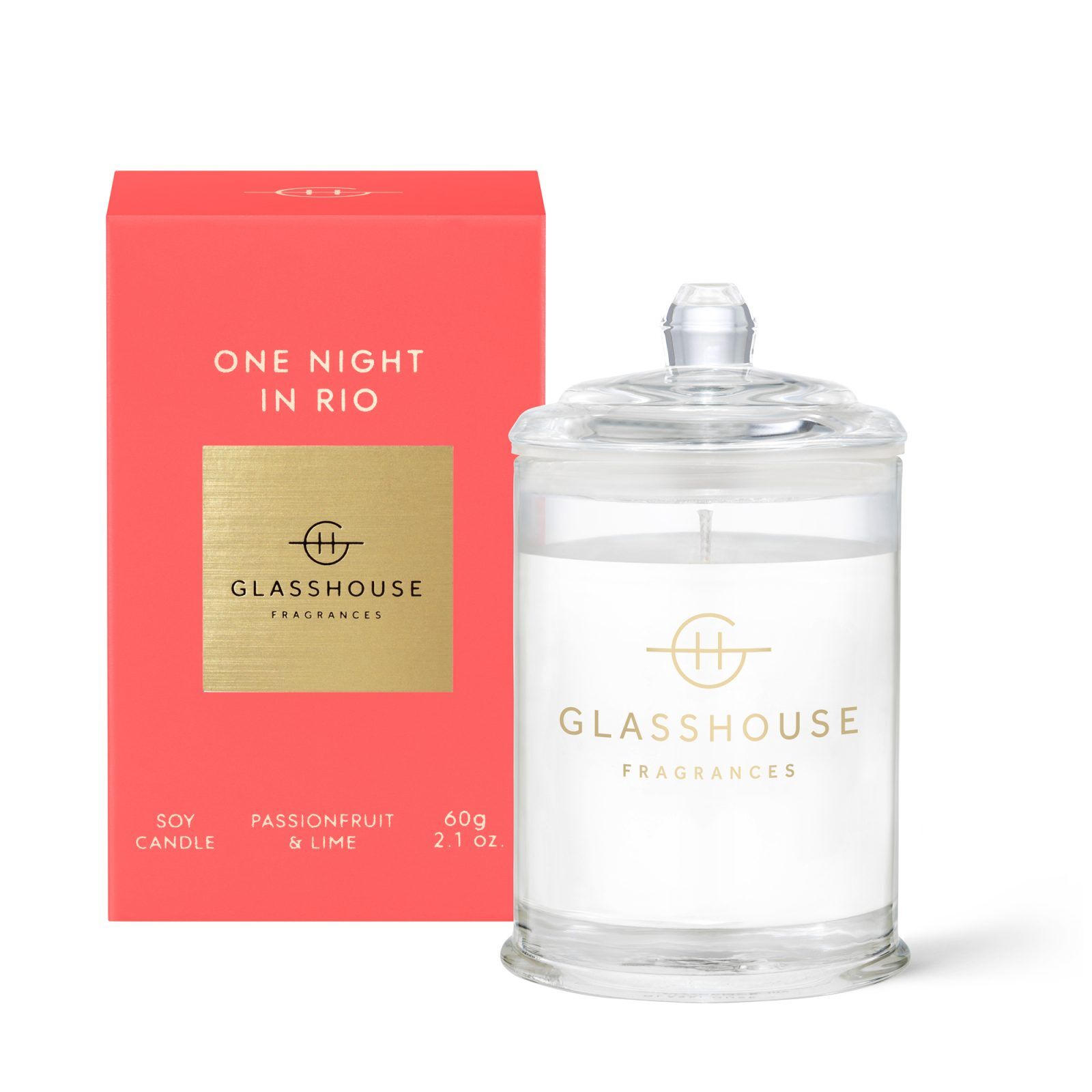 Glasshouse Fragrances 60g Candle - One Night in Rio
