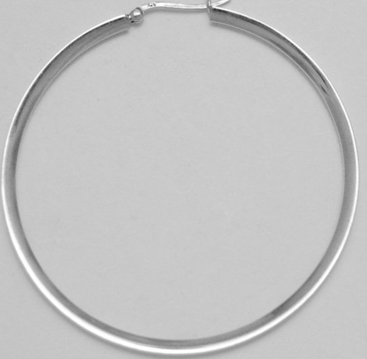 Sterling Silver Hoop Earring 60mm