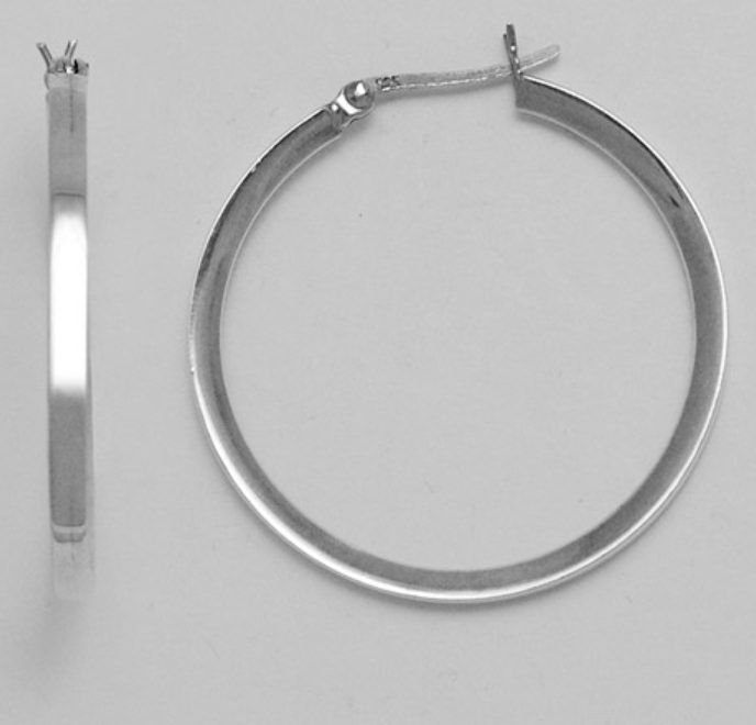 Sterling Silver Hoop Earring 40mm