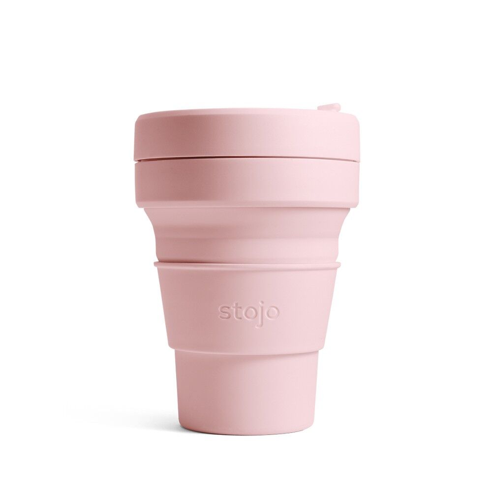 Stojo Pocket Keep Cup Travel Mug - Carnation 385ml